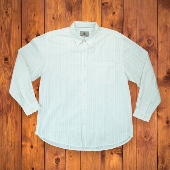 Vintage Territory Ahead Men's Long Sleeve Button Shirt XL Embroidered Pattern - Picture 1 of 7
